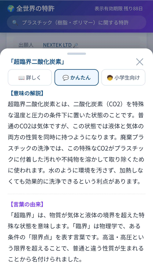 特許：かんたんな解説の例